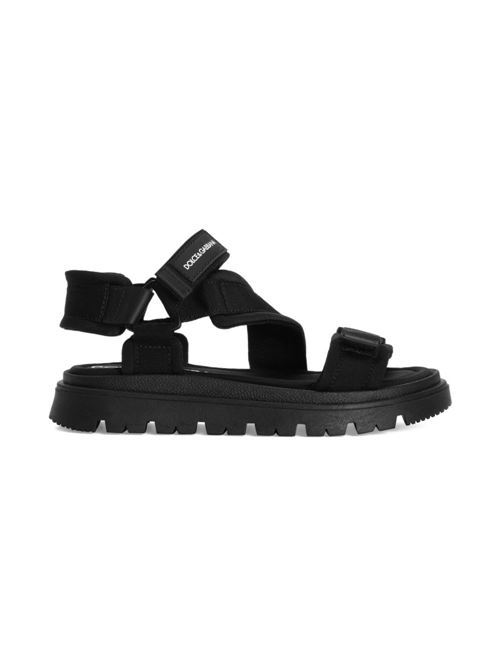 Sandalo unisex Dolce e Gabbana Kids nero stile Teva Dolce & Gabbana Kids | DA5350A55558B956